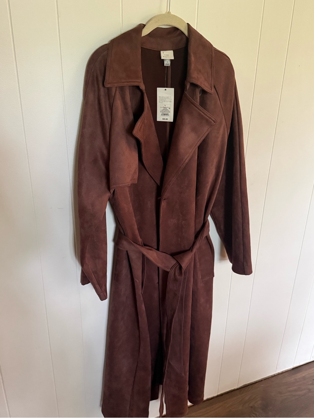 NWT. Faux suede jacket. A NEW Day. Size large